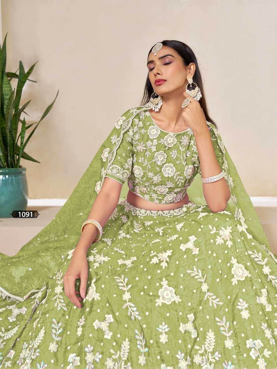 Organza Silk Traditional Lehenga - MYLUXURY LANE ENTERPRISE